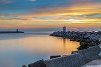 Zonsondergang bij Scheveningen