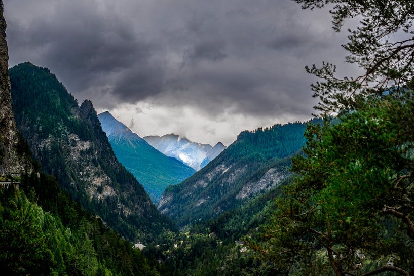 Threatening skies over a hidden mountain valley by Franklin Driessen