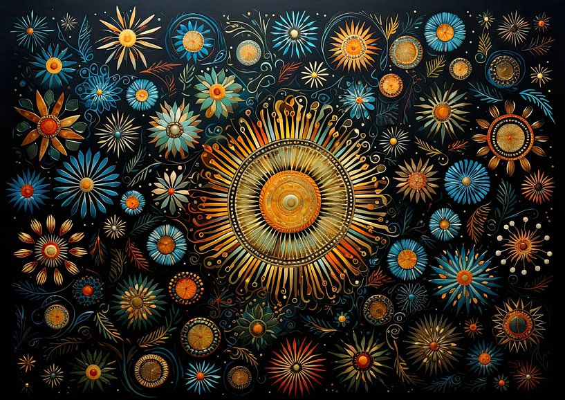 Belles couleurs 170987 par Peinture Abstraite