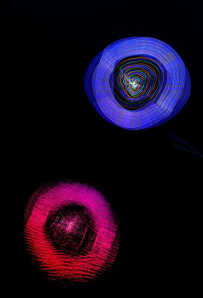 Blauer und roter Kreis. von Huub de Bresser