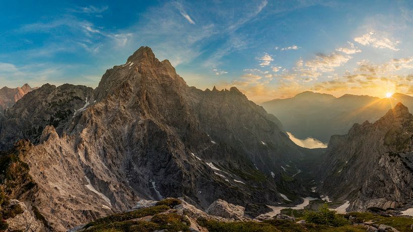 Vue sur le Watzmann et le Königsee au lever du soleil par Dieter Meyrl