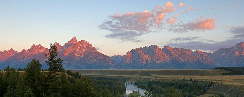 Lever de soleil sur le Grand Teton N.P. par Antwan Janssen