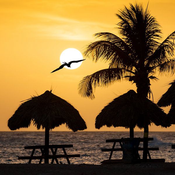 Sunset on Curacao by Keesnan Dogger Fotografie
