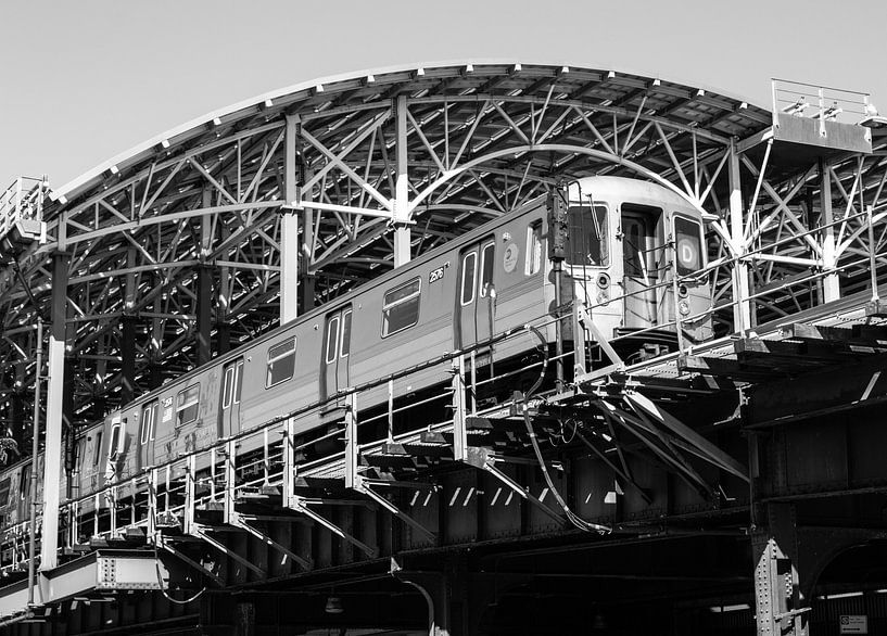 New York subway train by Ronn Perdok