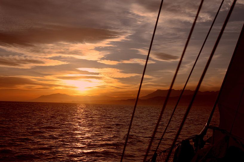 Dream Away - Sailing At Sunset by Jewel Morgan