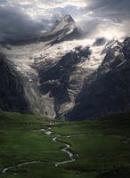 Berggipfel im Schnee