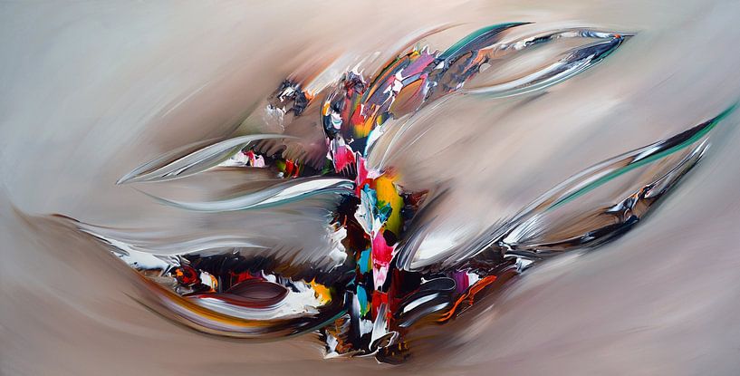 Abstrakte Macht von Gena Theheartofart