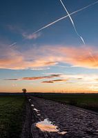 La route vers le coucher du soleil