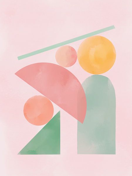Abstract pink by Femke Bender
