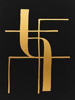 Modern minimalist: Art Deco in Black and Gold