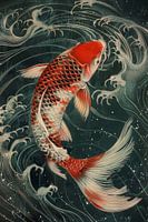 Koi Symphony : l'harmonie en fleurs