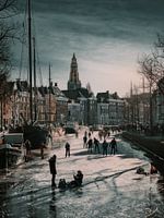 Zurück in den Winter auf den Grachten von Groningen