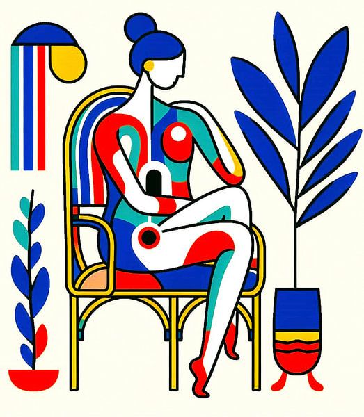 Summer in the style of Henri Matisse. ( 6 ) by Ineke de Rijk