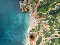 Coastline Algarve in bloom, the Ponta da Piedade in Lagos