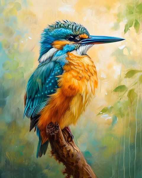 Eisvogel-Porträt von But First Framing