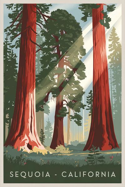 Sequoia - California von Poster Art Shop