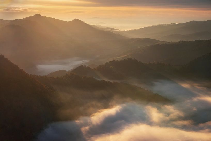 Lever de soleil de Pieniny par Wojciech Kruczynski