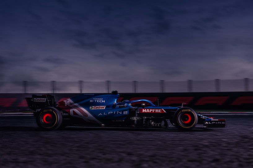 Fernando Alonso - Alpine F1 von Kevin Baarda