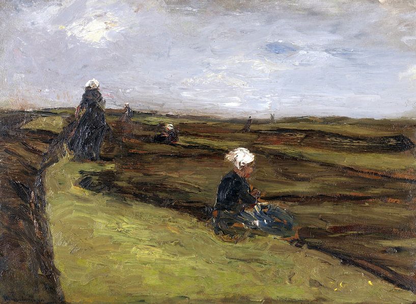 Die Netzflickerinnen, MAX LIEBERMANN, 1887 von Atelier Liesjes