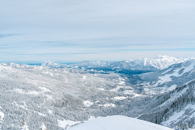 Grünten, Kleinwalsertal and Ritzler in winter with a view of the Allgäu Alps, Nebelhorn by Leo Schindzielorz
