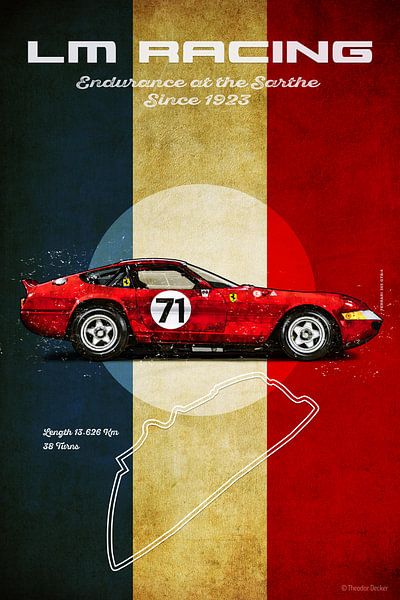 LM Racing Ferrari 265 GTB/4 Daytona von Theodor Decker