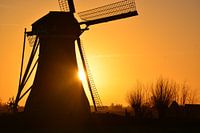 Molen bij zonsopkomst