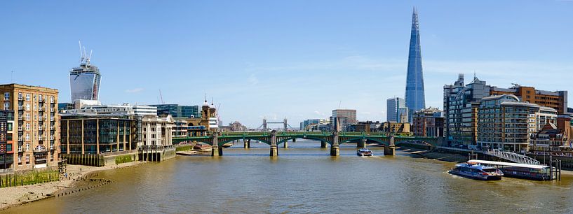London, Themse mit Southwark bridge von Leopold Brix