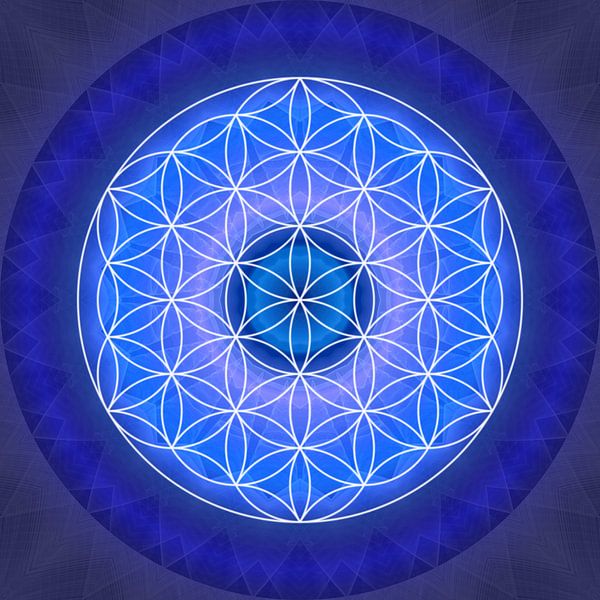 Stirnchakra mit Blume des Lebens von Christine Bässler