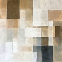 Rest and Rhythm - Abstract Japandi Work in Warm Earth tones