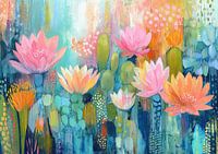 Fleurs Nénuphars | Fleurs roses