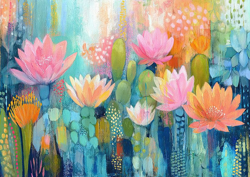 Flowers Water Lilies | Pink Flowers by Flower Studio