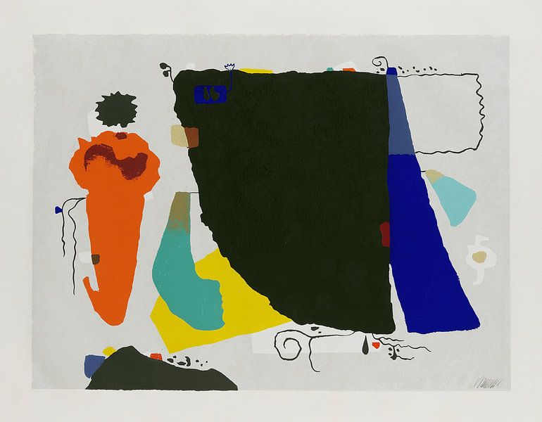 WILLI BAUMEISTER, Phantom mit roter Figur, 1951 von Atelier Liesjes