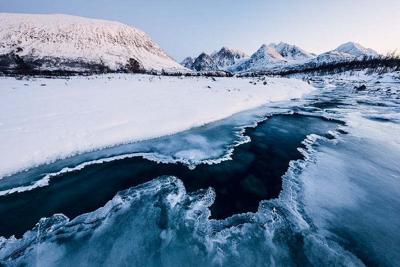 Frozen river - Lyngen Alps, Norway by Martijn Smeets