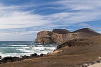Vulkaan op het eiland Faial, Azoren, Portugal