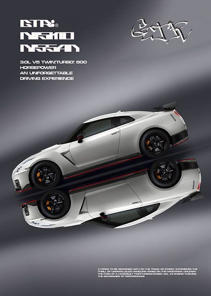 Nissan GT-R NISMO Poster by Ali Firdaus