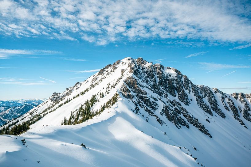Winterlicher Blick ins auf den Bschießer von Leo Schindzielorz