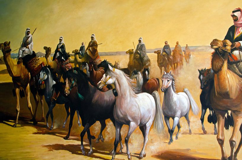 Chevaux dans le désert par Ellinor Creation