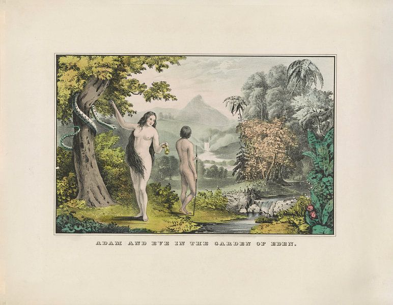 Adam Und Eva Im Garten Eden Poster Andrea Haase Ohmyprints