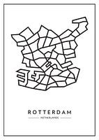 Rotterdam von oben - abstrakte Linien mit Charakter