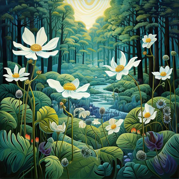 Anémone des bois | Anémone des bois par Peintures accrocheuses