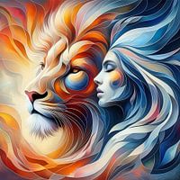 Der Löwe und das Mädchen