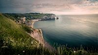 Etretat, Normandy at sunset