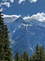 Les grands sommets au-dessus de Chamonix