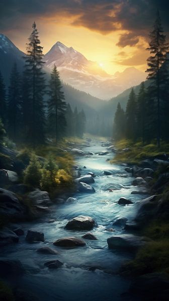 Goldene Stunde von fernlichtsicht