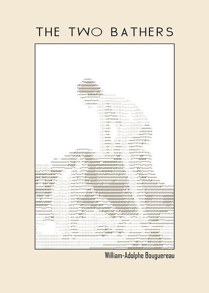 De twee baders - ascii kunst van DOA Project