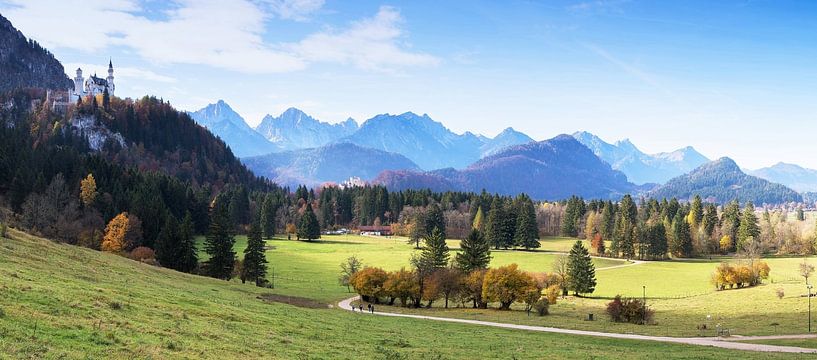 Château de Neuschwanstein et panorama alpin par Frank Herrmann