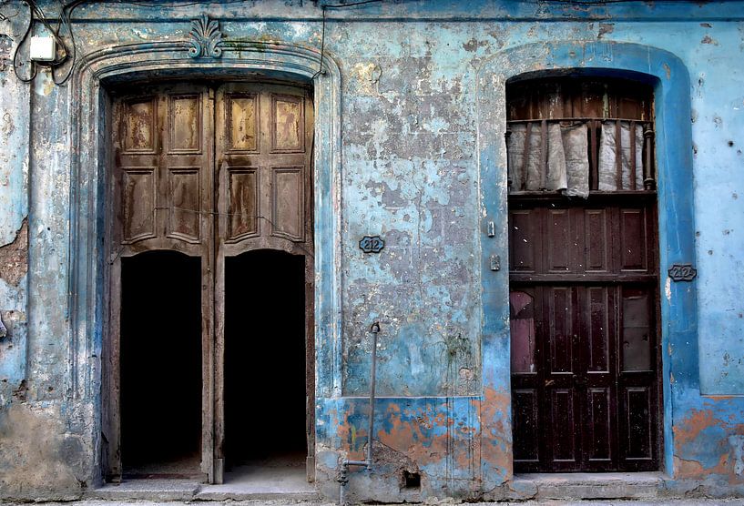 Welp Oude deuren in Havana van Jutta Klassen op canvas, behang en meer NV-03