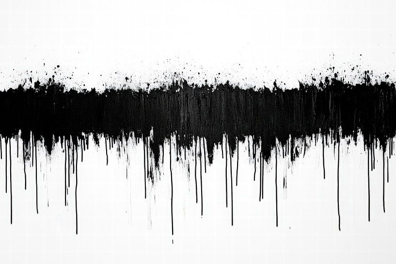 Black colour gradient - abstract and modern by Poster Art Shop