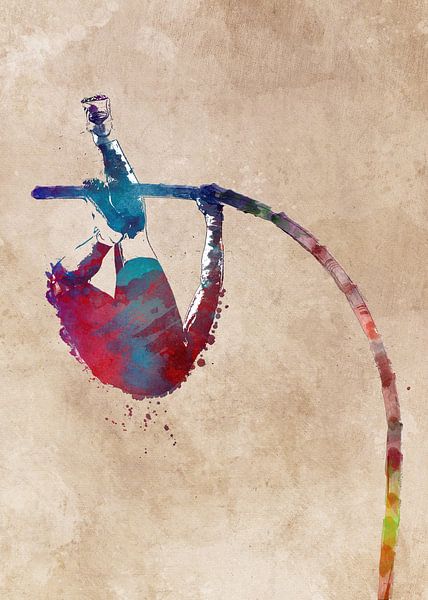 Stabhochsprung #Stabhochsprung #Sport #Leichtathletik von JBJart Justyna Jaszke