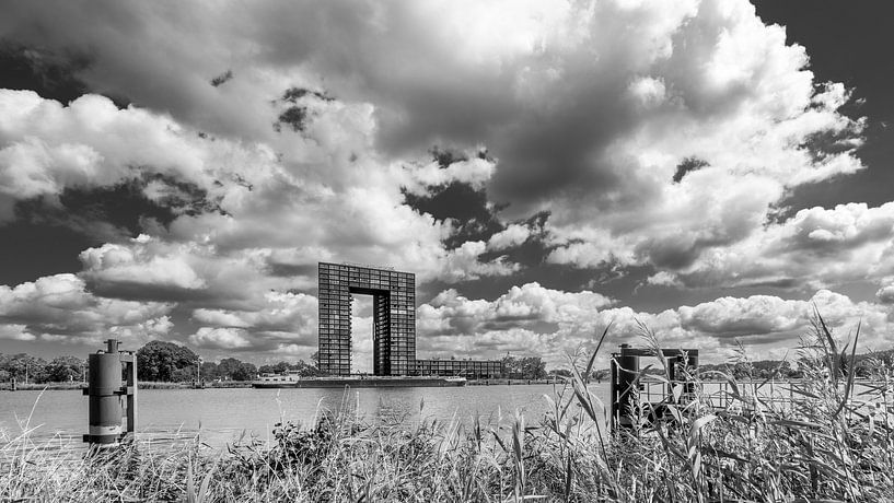 Tasmanian offices Groningen in black and white by R Smallenbroek